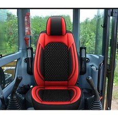 중장비 화물차 시트 커버 굴삭기 트럭 의자 방석 쿠션, 1개, 노란색 (디럭스 에디션)