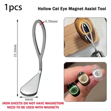  3-in-1 더블 원형 홀 캣아이 마그넷 스틱 3D 블랙 홀로우 대각선 효과 캣아이 마그네틱 펜 DIY 살롱 매니, 03 TB125-1