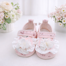 달콩베이비 프릴 코사지 보행기화 유아 덧신 신생아덧신 보행기신발 만삭촬영 아기선물 아기신발 100일선물 돌선물