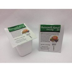 C.F. 사우어 푸드 버터밀크 랜치 드레싱 42.5g -- C.F. Sauer Foods Buttermilk Ranch Dressing 1.5 Ounce - 100 per ca, 1개