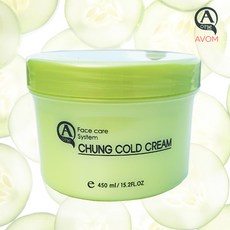 아봄(AVOM) 청 오이 콜드 마사지 크림 450ml 오리지널 (유사품에 주의) 대용량 업소용 아로마 마사지 로션, 1개