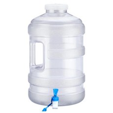 휴대용 자동차 물 양동이 대용량 식수 수도꼭지 순수 운전, 1개, 1L, 4. 18.9L White