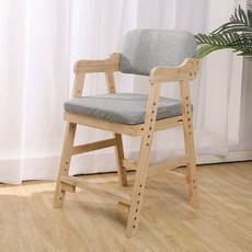 식탁의자 가변의자 조절형 5단계, 그레이 원목 프레임