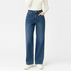 고탄력 스판 에이플심플 와이드 청바지 스판 데님 밴딩 데님