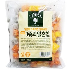 세미원푸드냉동과일 혼합3종(망고/파파야/용과) 1kg