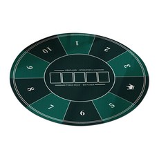 원형 포커 매트 천 전용 홀덤 카드게임 카지노 테이블 화투판 군용 커버 텍사스, 직경 80cm, 정숙 방지, C. 바카라 딥 그린