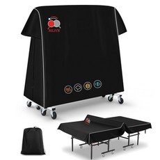 PingPong 테이블 커버 420D 옥스포드 원단 면 안감 방수 PU 코팅 자외선 차단 및 전천후 보호 2.7 x 1.5m(9 x 5피트) 실내/실외 접이식 및 플랫 테