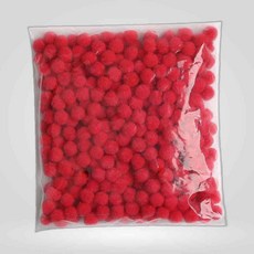 5000 퐁퐁 15mm 뿅뿅이 솜방울 밤송이 빨강, 본상품