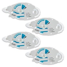 플러스 테이프 풀 노리노프로잘붙이는 리필 테이프 실속형 4개입 TG1221R454344, 1개