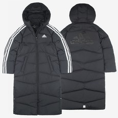 아디다스 키즈 삼선 롱 렝스 덕 다운 자켓 HM7163 오리털 롱패딩 덕다운 코트 점퍼