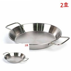 스테인레스빠에야팬 스텐핸들 빠에야냄비 스텐빠에야 떡볶이 2호 20cm 79000EA 1EA, 본상품