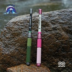 棲野Cheer 微物竿小物竿釣蝦竿釣魚CAMPFISH無限換把小物竿輕量鰟鮍馬口白條溪流小魚短節小物釣竿 · 1.8米, 1.8米-觀綠色