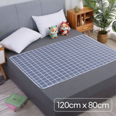 에버리즈 프리미엄 실버 환자용 방수패드 80*120cm, 그레이 체크