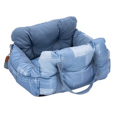 中小犬貓適用便攜車載寵物窩, 1個, 天藍色