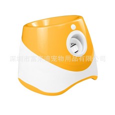 跨境寵物電動玩具發射器 狗髮球機 互動狗玩具 網球拋球機 自動投擲機 ETD0, 1個, 橙色一個機器+三個球