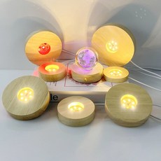 MMC 감성 인테리어 원목 LED 조명등 무드등 다용도 인테리어 소품 침실 포인트 테라리움, 10cm