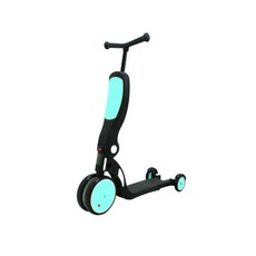 BabyBabe 三合一平衡三輪車/滑步車/滑板車 (三色可選)，多功能兒童滑板車，幫助寶寶學習平衡感，從小培養運動細胞, 藍色, 1個