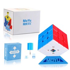 3x3x3 Magic Cube (Moyu RS3M 매직 큐브 경기용 큐브 마방 프로용 회전 스무딩