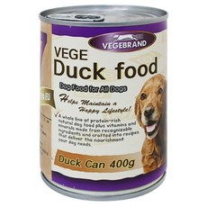 베게브랜드 세븐데이즈 원형캔 오리고기 400g 강아지, 6개