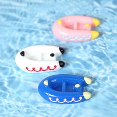 데코 장식 미니어처 파츠 액세서리 - 물놀이 요트, 화이트, 1개