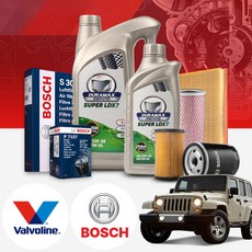지프 랭글러 2.8CRD 디젤 발보린 LDX7 5W30 엔진오일 필터 패키지