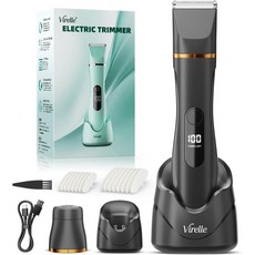 남성 여성용 전기 면도기 바디 제모 트리머 얼굴 사타구니 팔 등 다리 가슴용 방수 포일 세라믹 블레이드가 습식 건식 그루머 남성용 여행용 선물 검정색 1888257, Black