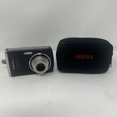 펜탁스 블랙 옵티오 E60 10.1MP 디지털 카메라 (케이스 포함) - 테스트 완료**