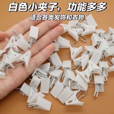 窗簾夾 窗簾扣 窗簾掛環 50個裝 家用收納夾, 1個, 按扣小夾子-50個-5袋裝,其他