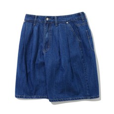 매장정품 트릴리온 TRILLION 레인 슬럽 투턱 버뮤다 데님 쇼츠 (BLUE) TRSPT28BL 140427