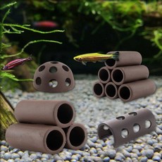 수족관 안전 은신처 장식 소품, 1-새우놀이터-반달