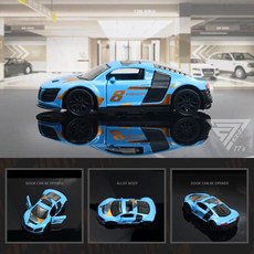 【台灣出貨】1:43合金超跑模型車，仿真警車合金模型，兒童玩具賽車, 4322-雙開門跑車-藍, 1個