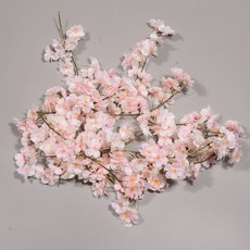 생화같은 벚꽃 나무 조화 가랜드 소품 장식, A타입-핑크(24cm), 1개, 줄기형 벚꽃 A타입-핑크