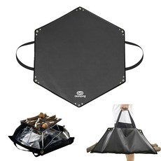 GOGlamping SHIBA RAKU 모닥불 시트 스패터 시트 내화 시트 모닥불 스탠드 시트 방화 시트 내열 발수 유리 섬유 지면 잔디 보호 캠핑·아웃도어용 장작 스토브·바베큐용