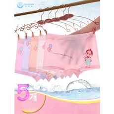 여아 여름 아이스 실크 평각 네모형 얇은 속옷