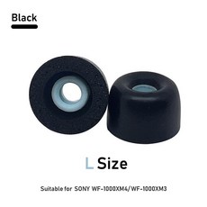 1000XM4 귀마개용 1000XM3 이어폰 교체용 이어 폼 쿠션 미끄럼 이어팁 메모리 방지 1000XM5 WF, 1 Pair, L Bla, 1개