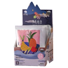 果島栽香 金鑽洛神花果韻薄荷茶 (無咖啡因) 台灣天然花果茶系列, 8g, 1個, 8個裝