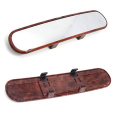 圓夢工廠 核桃紋 車內夾鏡加大後照鏡 後視鏡 長30 高7.3 CM, 1個, 通用款, 車內鏡