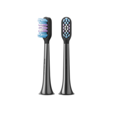 柔軟刷毛替換牙刷頭，深入清潔牙縫，多色可選，適用多款型號, 1套, T501刷頭兩入-黑