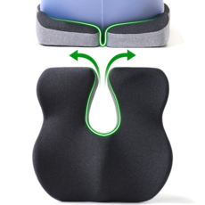 [레그업 실크] 임산부 꼬리뼈 치질 남성 여성 산모 회음부 산후조리 자동차 방석, 1개, 검정
