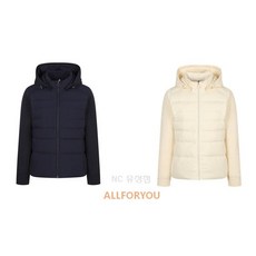 올포유 니트 패치 하이브리드 다운 패딩 점퍼 AWDJN9491[NC유성점]
