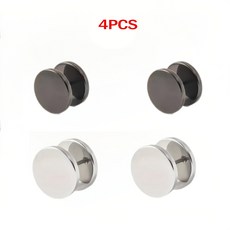2/4pcs 스웨터 칼라에 패션 버튼을위한 원활한 나선형 버클 클립 커프 패스너 고정 옷장 결함 방지, 4pcs Mixed