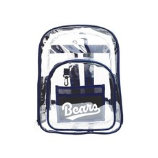 두산베어스 클리어 야구 가방 투명 백팩, 1개, CLEAR