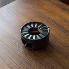 도쿠리 워머 세트 이자카야 사케 데우기 정종, 1개, 소형 화로 블랙 선물 세트