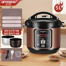 전기압력밥솥 효모 발효 가정용 발효기 흑마늘 메이커, 5L 내솥 + 에나멜 내솥 두꺼운 2-6, 기본 색상