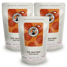 어반 슬라이서 피자 워크스 - 디트로이트 딥 디쉬 피자 도우 Urban Slicer Pizza Worx - Epic Deep Dish Pizza Dough - At-Home Piz, Gluten Free Pizza