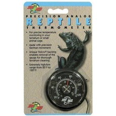 Zoo Med 아날로그 하이 레인지 파충류 온도계 검은색 직경 2.5\", Zoo Med 아날로그 하이 레인지 파충류 온도계, 검