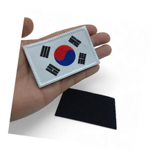 한글 태극 자랑스런 뱃지 찍찍이 아이콘