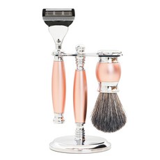 FREED 玫瑰金五刀式刮鬍刀豪華禮盒四件組, 1個, 不需刻字