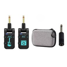 픽업 어쿠스틱 기타 채널 무선 충전식 블랙+보관함 마이크 송수신기, D. 화이트+보관함+크로스오버