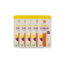 말린한입 무농약 국산 SWEET 고구마스틱, 5개, 20g